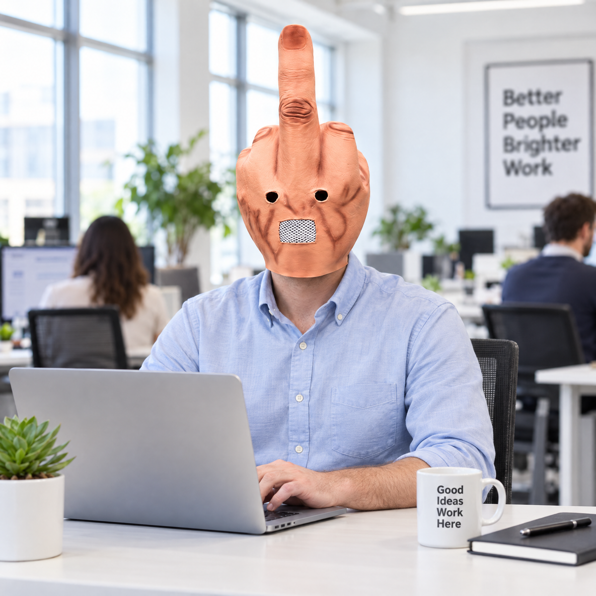 MiddleUpMask™ Funny Mask